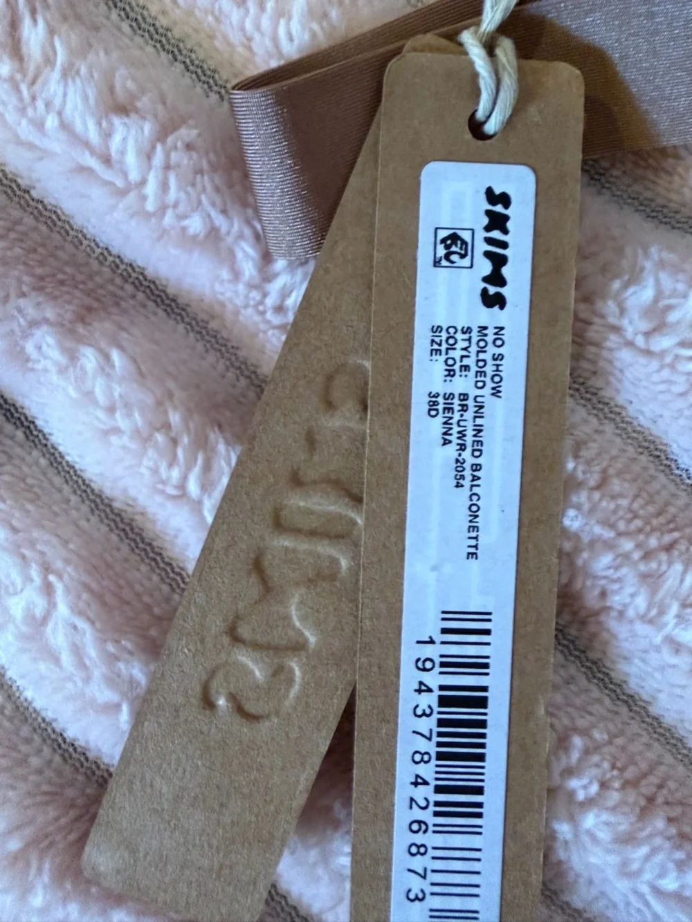 Skims Unlined Balconette Bra Sienna 38D No Show Molded. NWT. - Picture 2 of 3